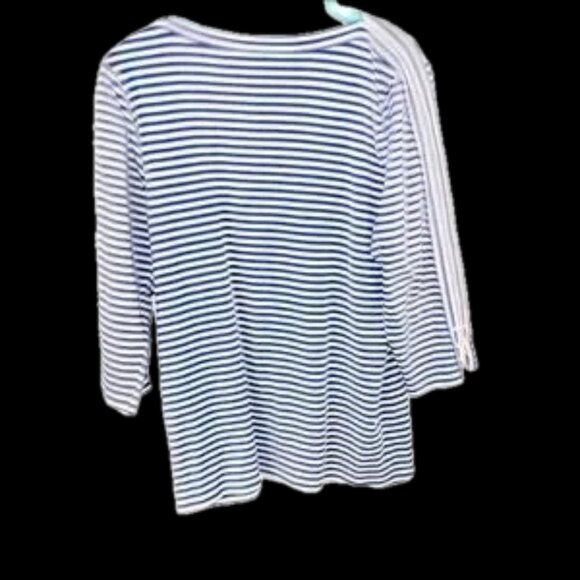 NWOT Beautiful terry knit custom made cropped arms size L ladies sailor style - Picture 3 of 6